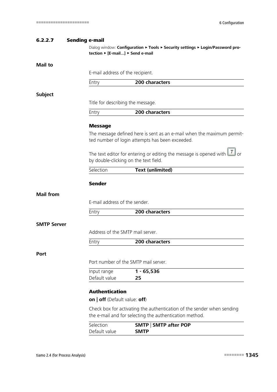 7 sending e-mail | Metrohm tiamo 2.4 (process analysis) User Manual | Page 1361 / 1809