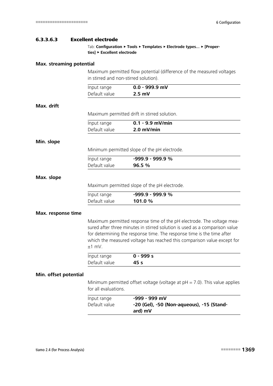 3 excellent electrode | Metrohm tiamo 2.4 (process analysis) User Manual | Page 1385 / 1809