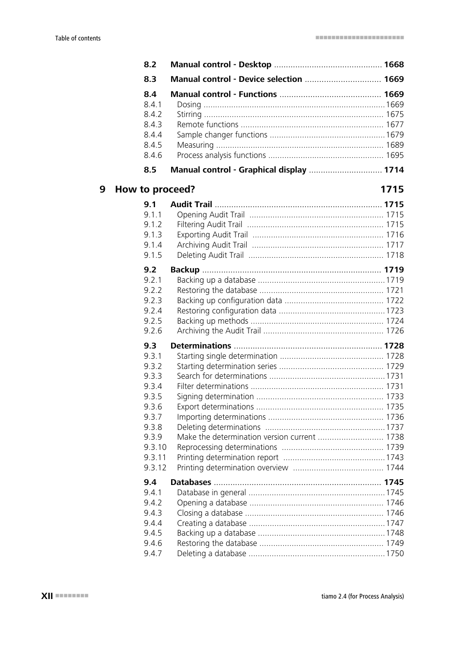 Metrohm tiamo 2.4 (process analysis) User Manual | Page 14 / 1809