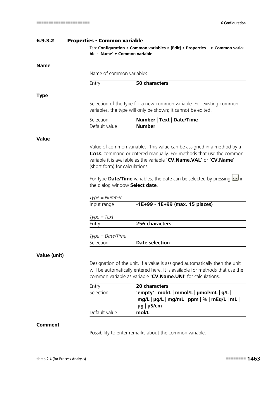 2 properties - common variable | Metrohm tiamo 2.4 (process analysis) User Manual | Page 1479 / 1809