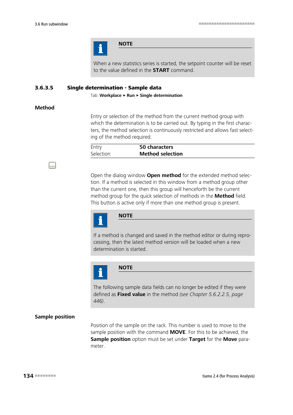 5 single determination - sample data, Enter sample data, Single determination - sample data | Metrohm tiamo 2.4 (process analysis) User Manual | Page 150 / 1809
