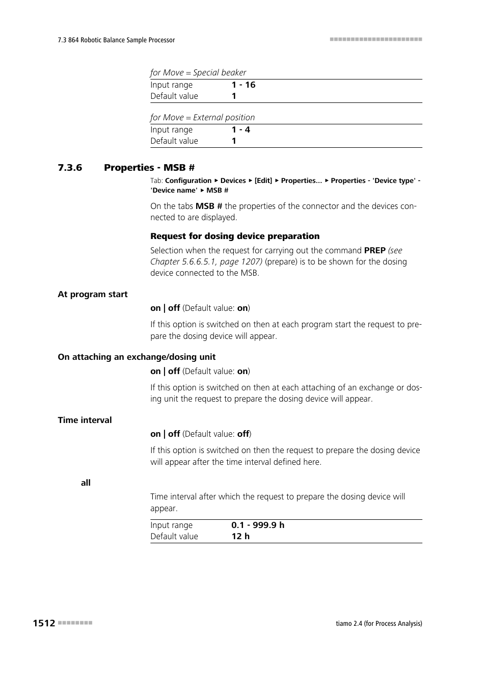 6 properties - msb, Properties - msb # 2 | Metrohm tiamo 2.4 (process analysis) User Manual | Page 1528 / 1809