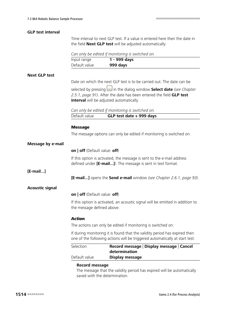 Metrohm tiamo 2.4 (process analysis) User Manual | Page 1530 / 1809