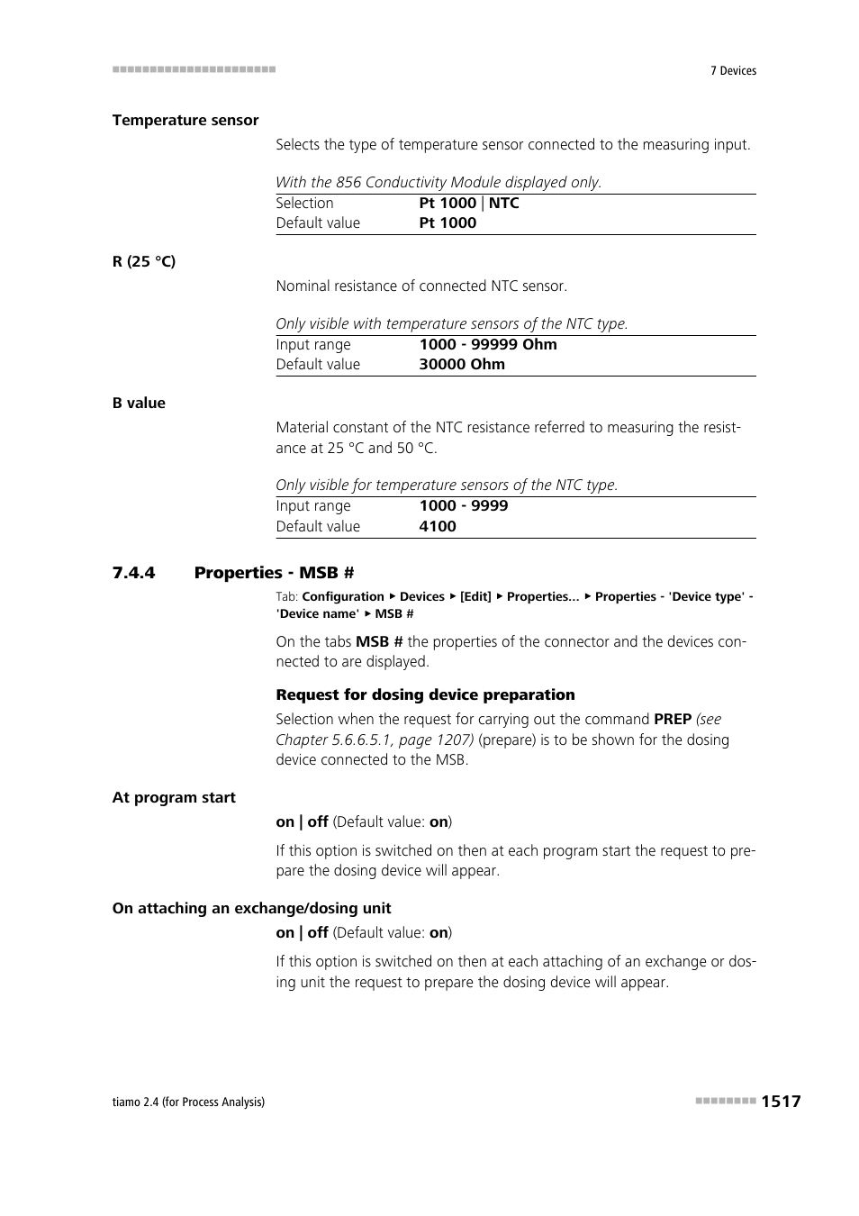 4 properties - msb, Properties - msb # 7 | Metrohm tiamo 2.4 (process analysis) User Manual | Page 1533 / 1809