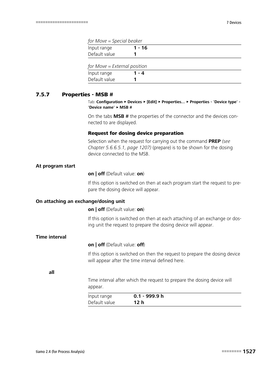 7 properties - msb, Properties - msb # 7 | Metrohm tiamo 2.4 (process analysis) User Manual | Page 1543 / 1809