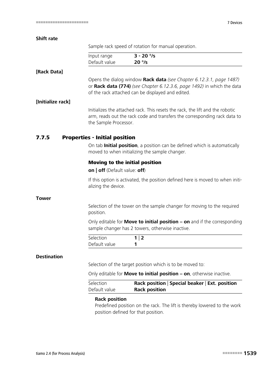 5 properties - initial position, Properties - initial position 9 | Metrohm tiamo 2.4 (process analysis) User Manual | Page 1555 / 1809