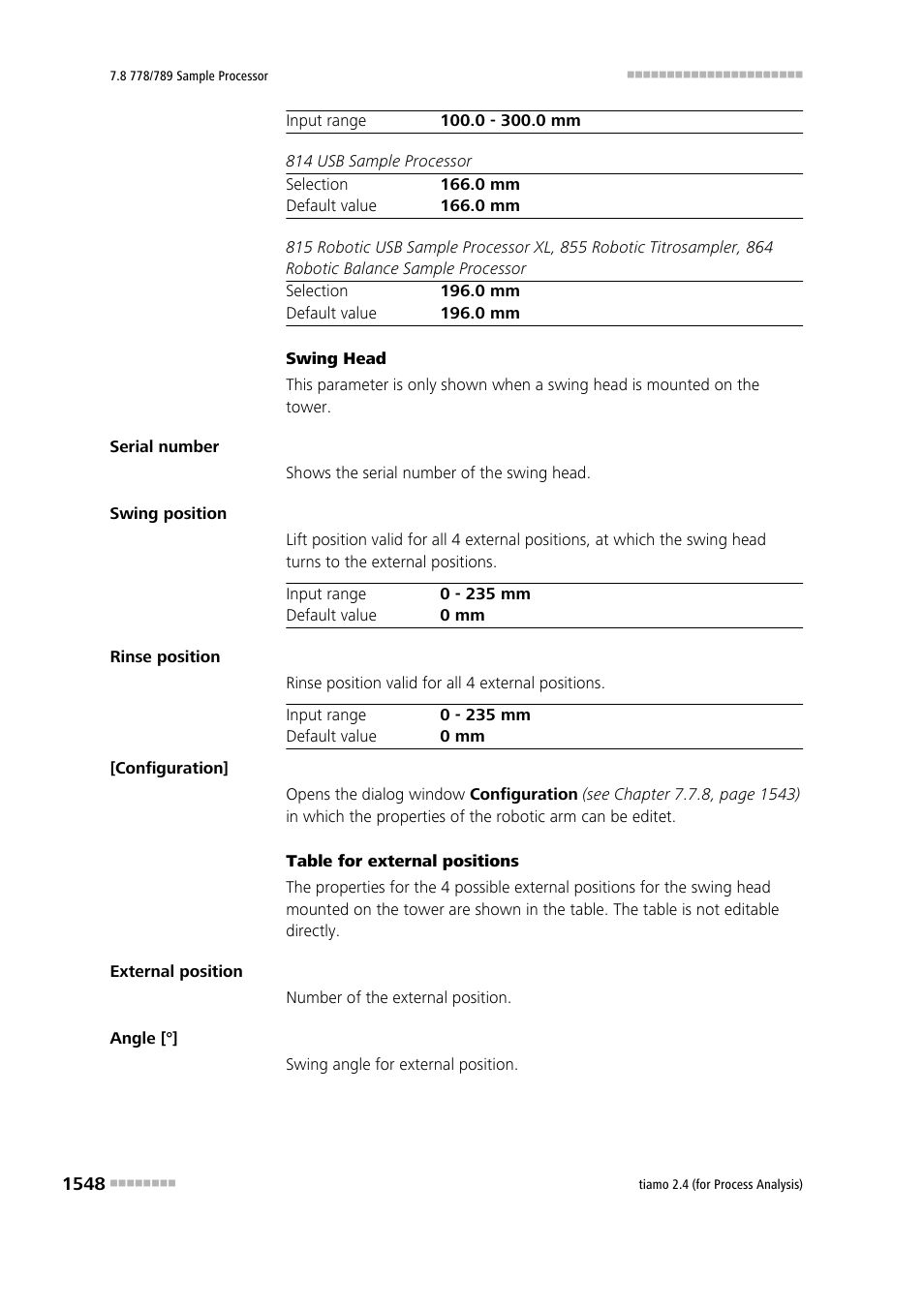 Metrohm tiamo 2.4 (process analysis) User Manual | Page 1564 / 1809