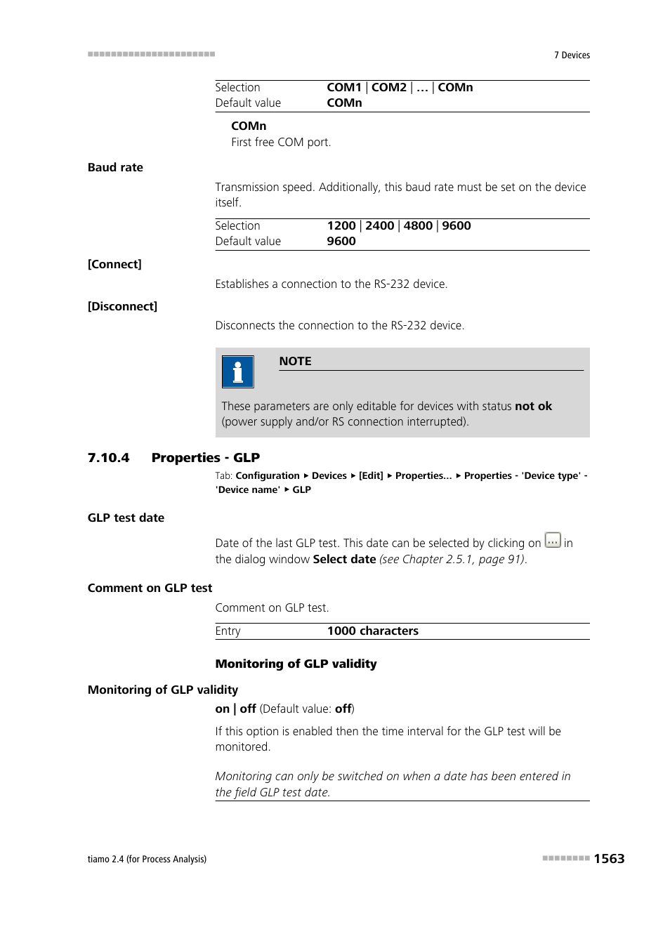 4 properties - glp, Properties - glp 3 | Metrohm tiamo 2.4 (process analysis) User Manual | Page 1579 / 1809