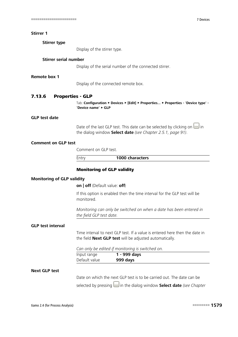 6 properties - glp, Properties - glp 9 | Metrohm tiamo 2.4 (process analysis) User Manual | Page 1595 / 1809