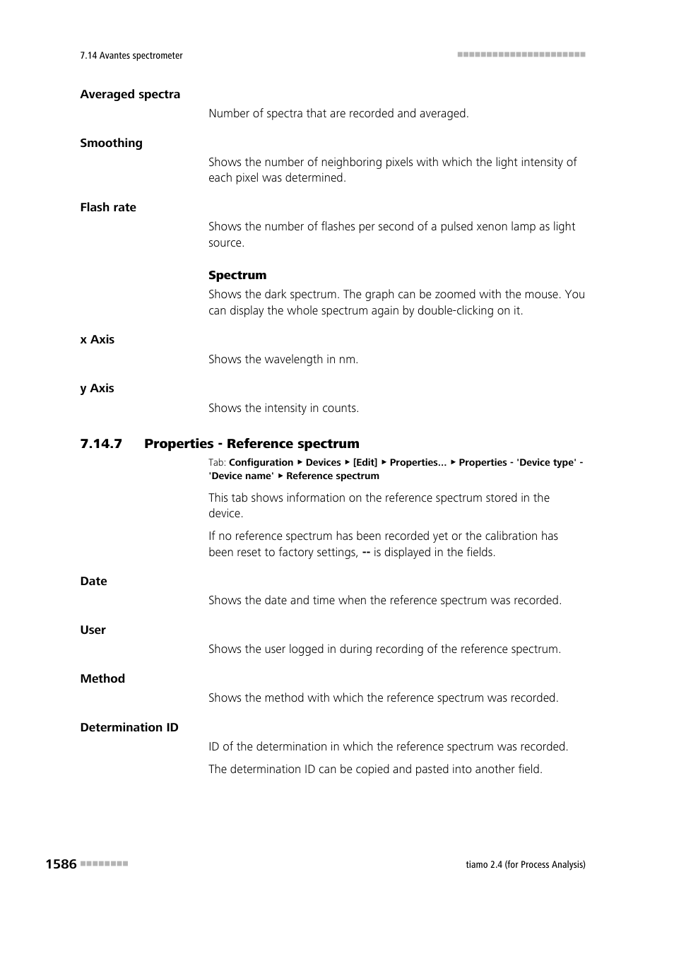 7 properties - reference spectrum, Properties - reference spectrum 6, Reference spectrum | Metrohm tiamo 2.4 (process analysis) User Manual | Page 1602 / 1809
