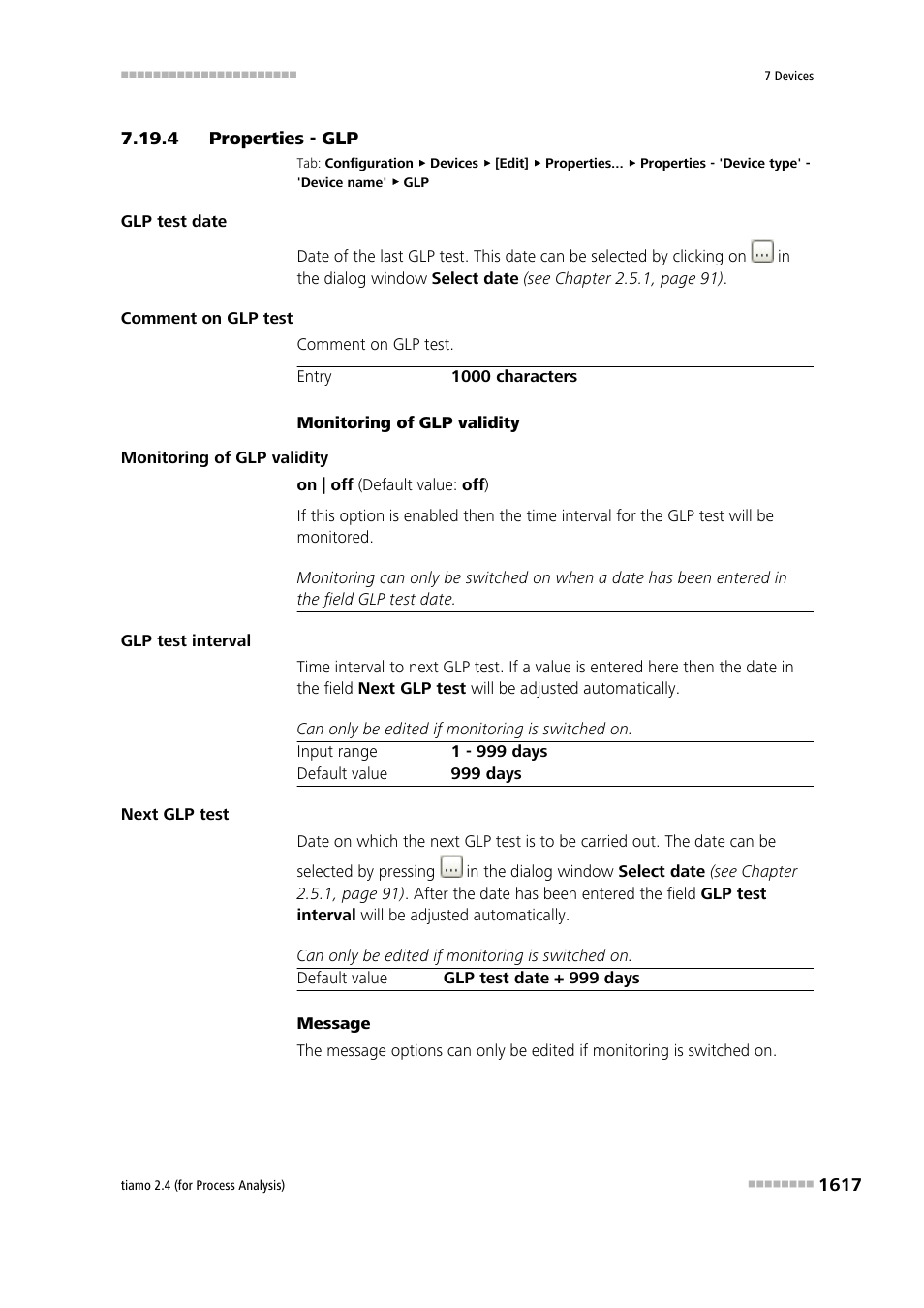 4 properties - glp, Properties - glp 7 | Metrohm tiamo 2.4 (process analysis) User Manual | Page 1633 / 1809