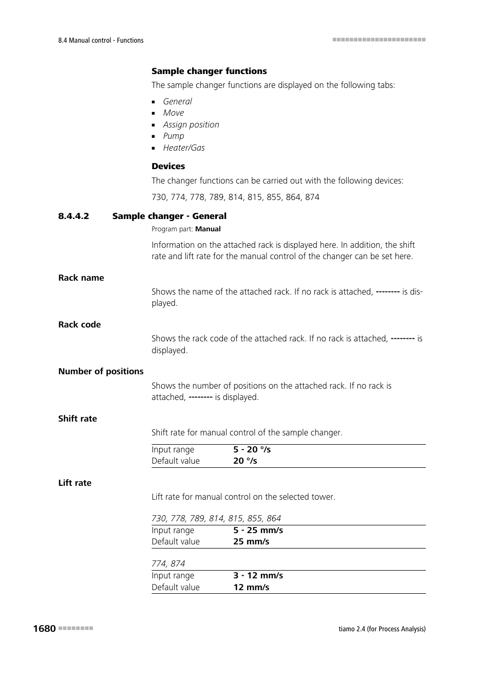 2 sample changer - general | Metrohm tiamo 2.4 (process analysis) User Manual | Page 1696 / 1809