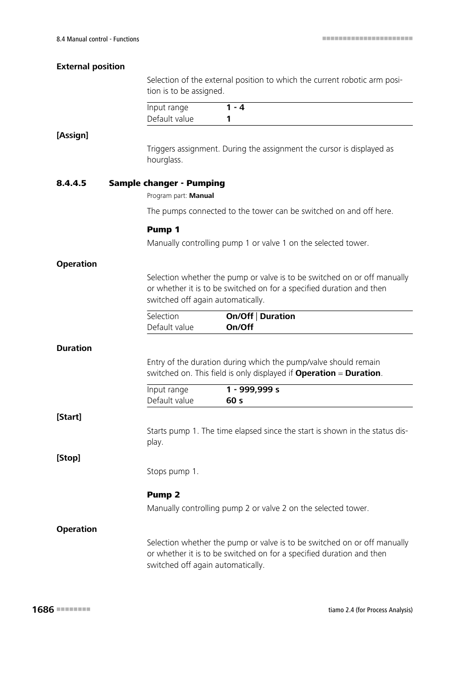 5 sample changer - pumping, Pump | Metrohm tiamo 2.4 (process analysis) User Manual | Page 1702 / 1809