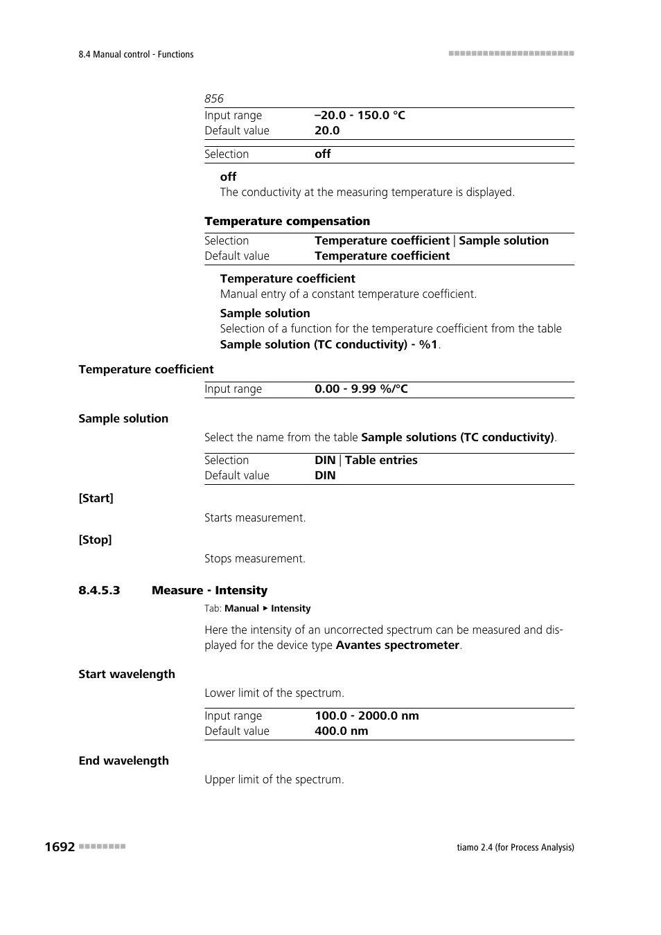 3 measure - intensity | Metrohm tiamo 2.4 (process analysis) User Manual | Page 1708 / 1809