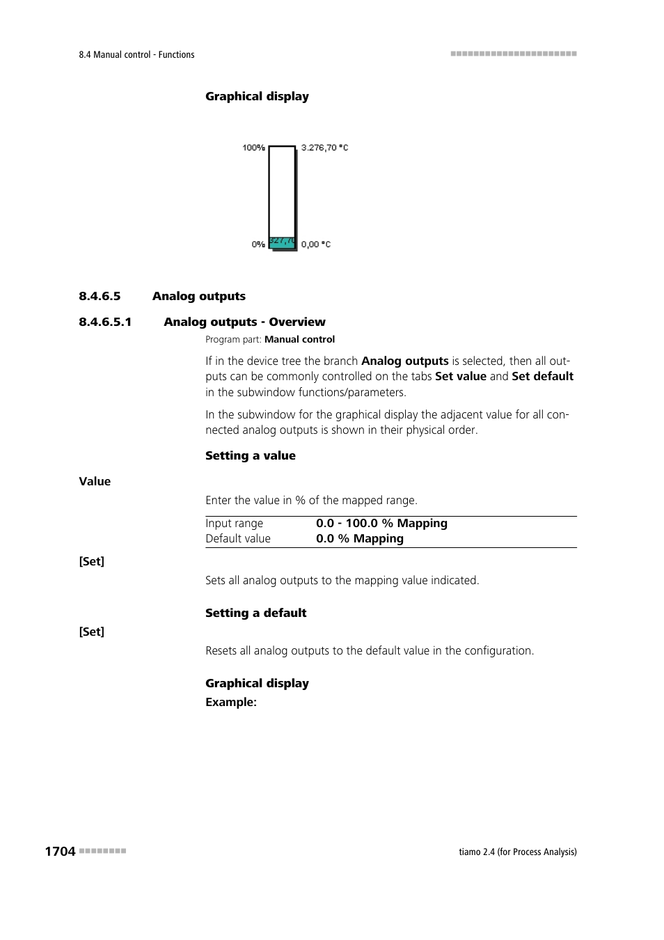 5 analog outputs, 1 analog outputs - overview | Metrohm tiamo 2.4 (process analysis) User Manual | Page 1720 / 1809