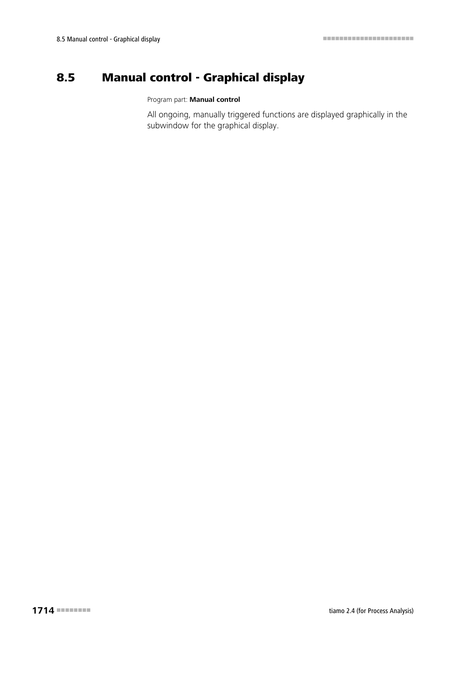 5 manual control - graphical display, Manual control - graphical display 4 | Metrohm tiamo 2.4 (process analysis) User Manual | Page 1730 / 1809