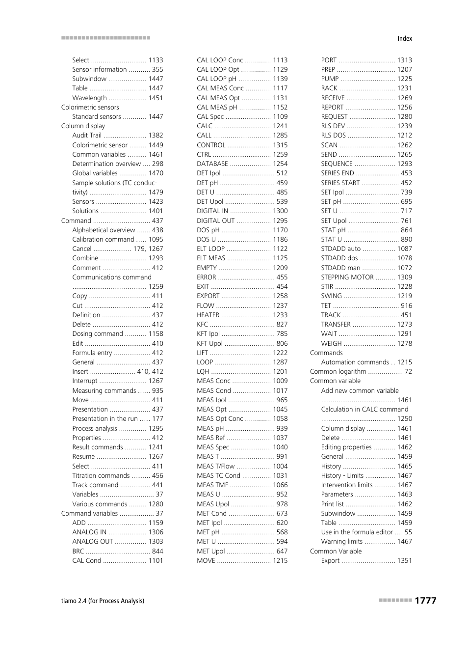 Metrohm tiamo 2.4 (process analysis) User Manual | Page 1793 / 1809