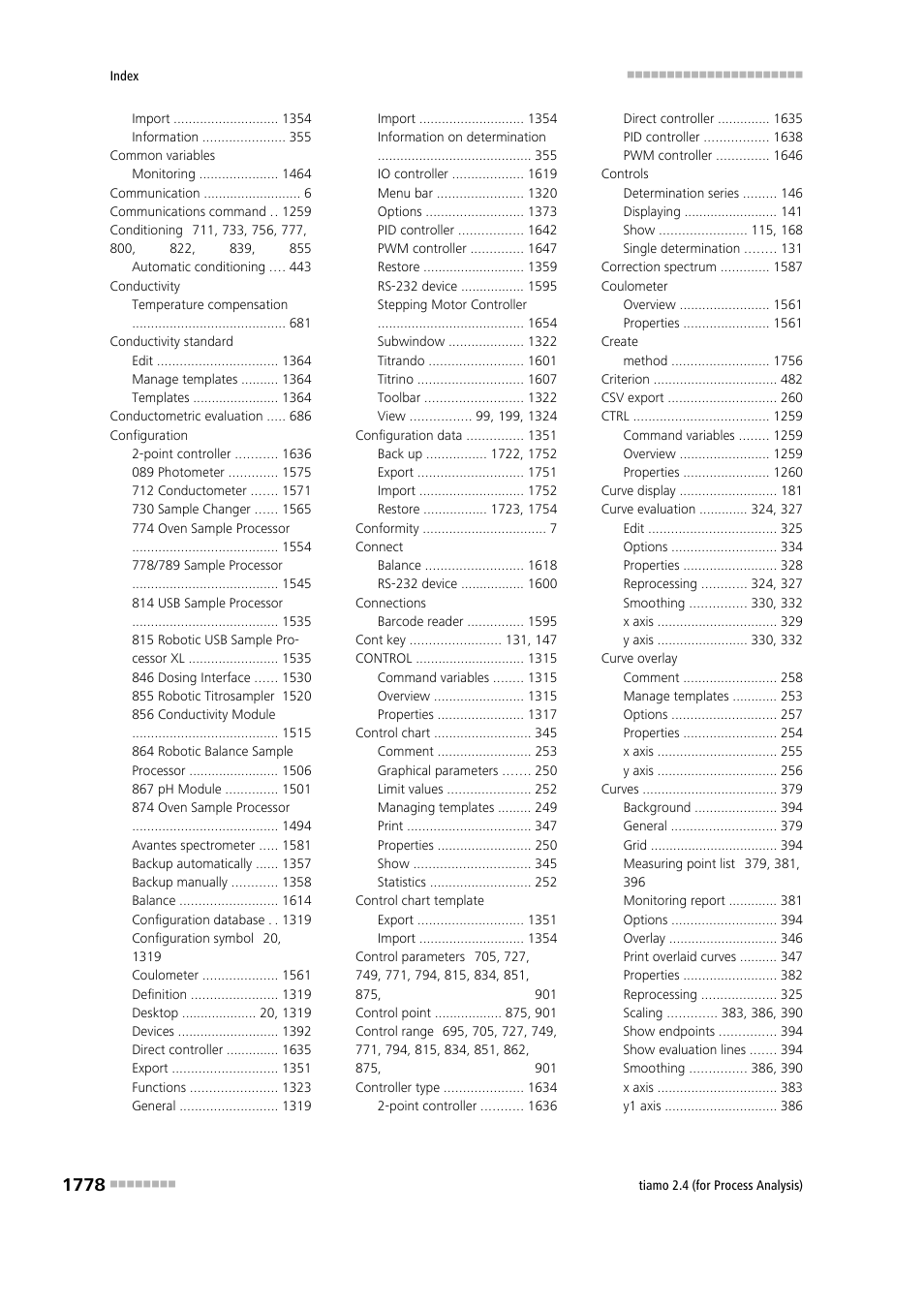 Metrohm tiamo 2.4 (process analysis) User Manual | Page 1794 / 1809