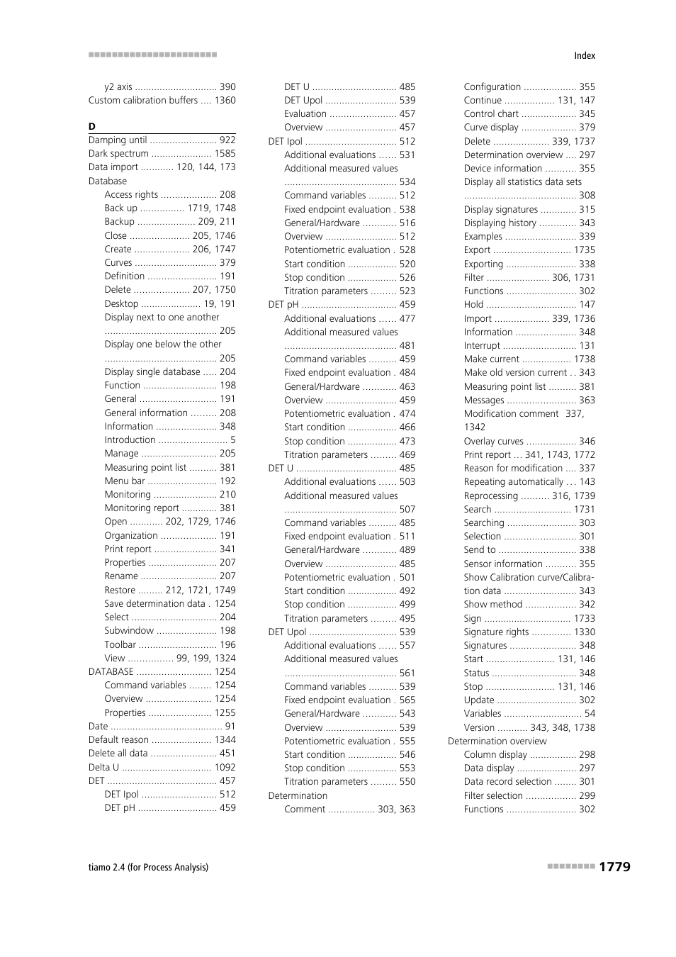 Metrohm tiamo 2.4 (process analysis) User Manual | Page 1795 / 1809