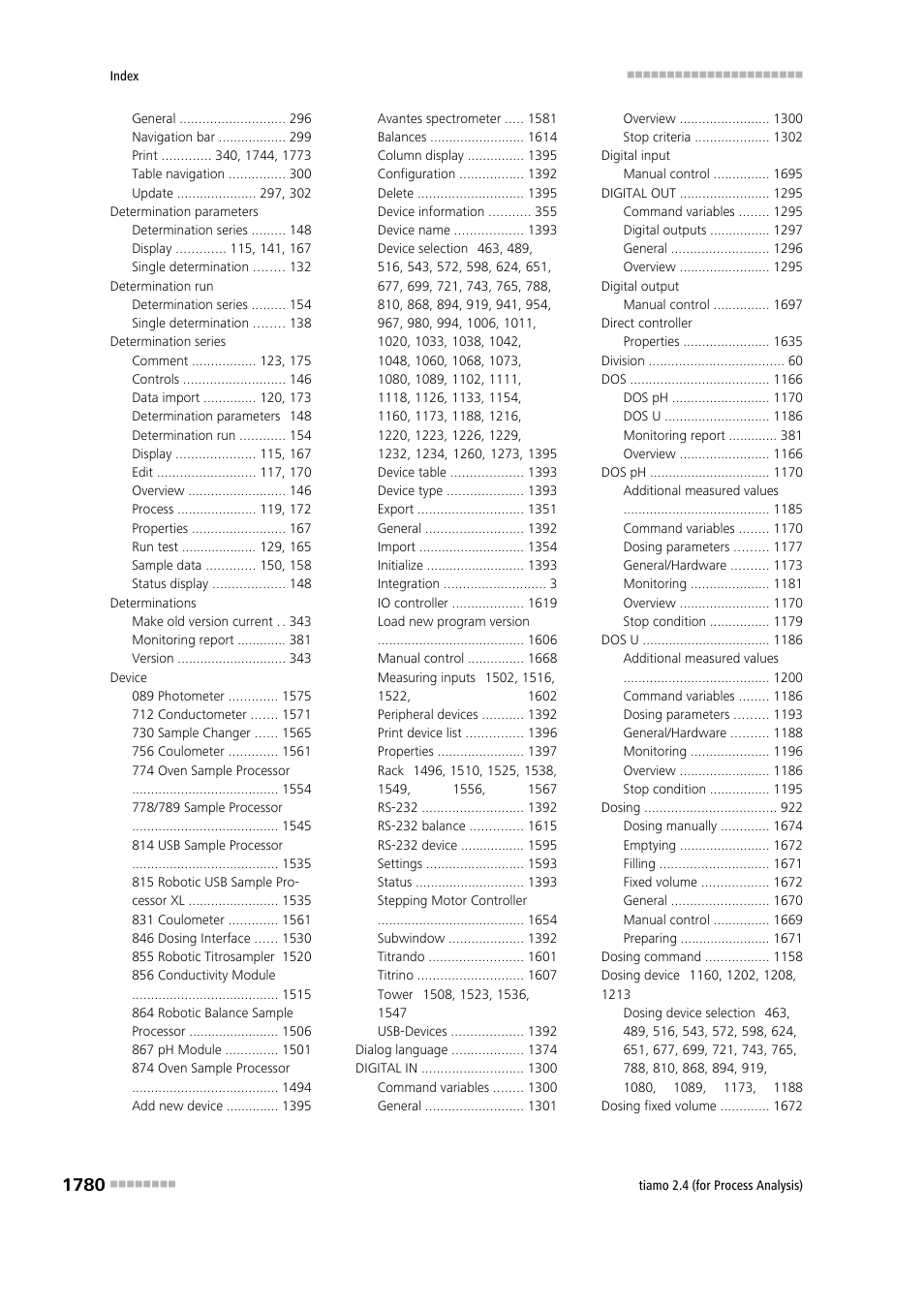 Metrohm tiamo 2.4 (process analysis) User Manual | Page 1796 / 1809