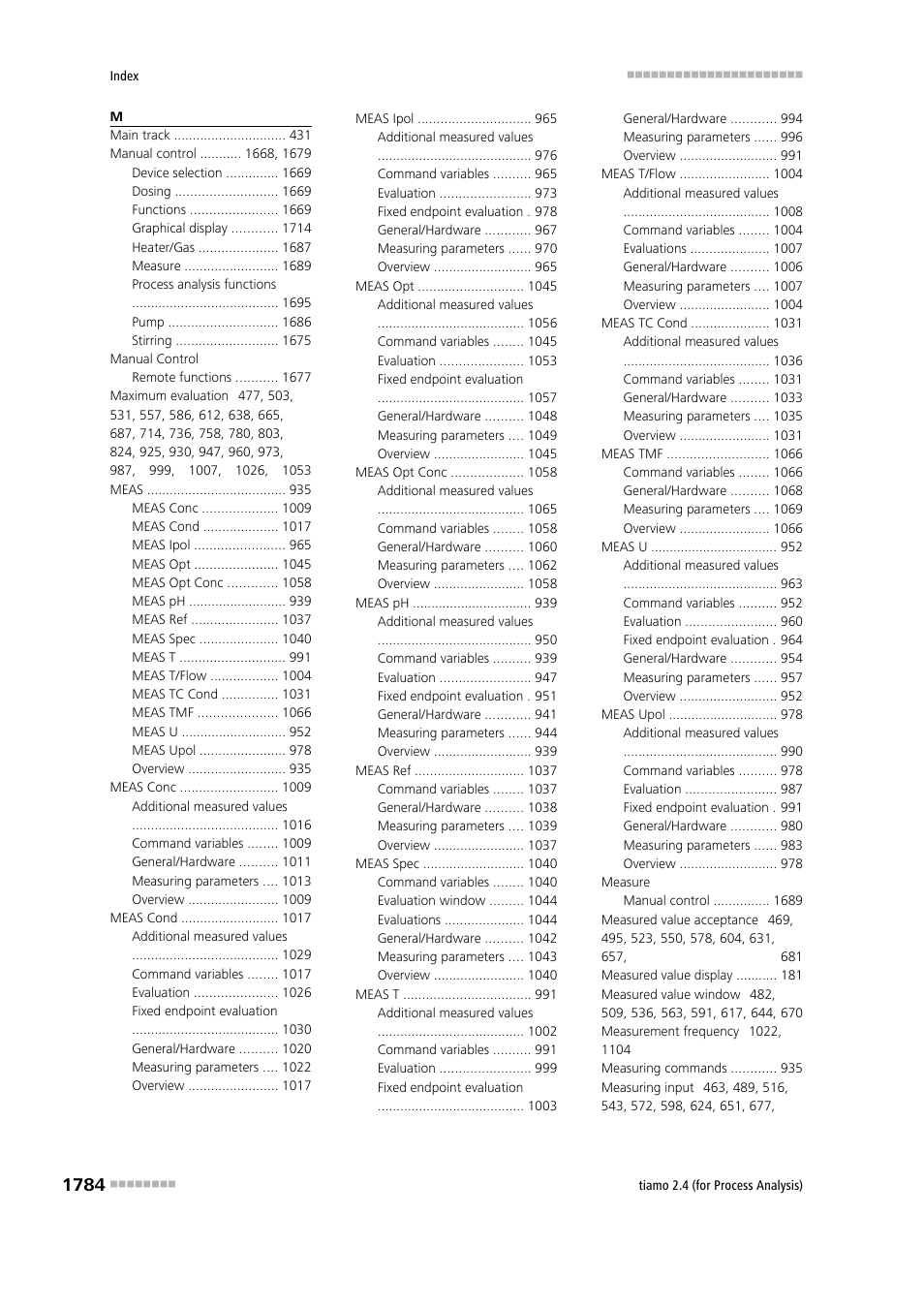 Metrohm tiamo 2.4 (process analysis) User Manual | Page 1800 / 1809