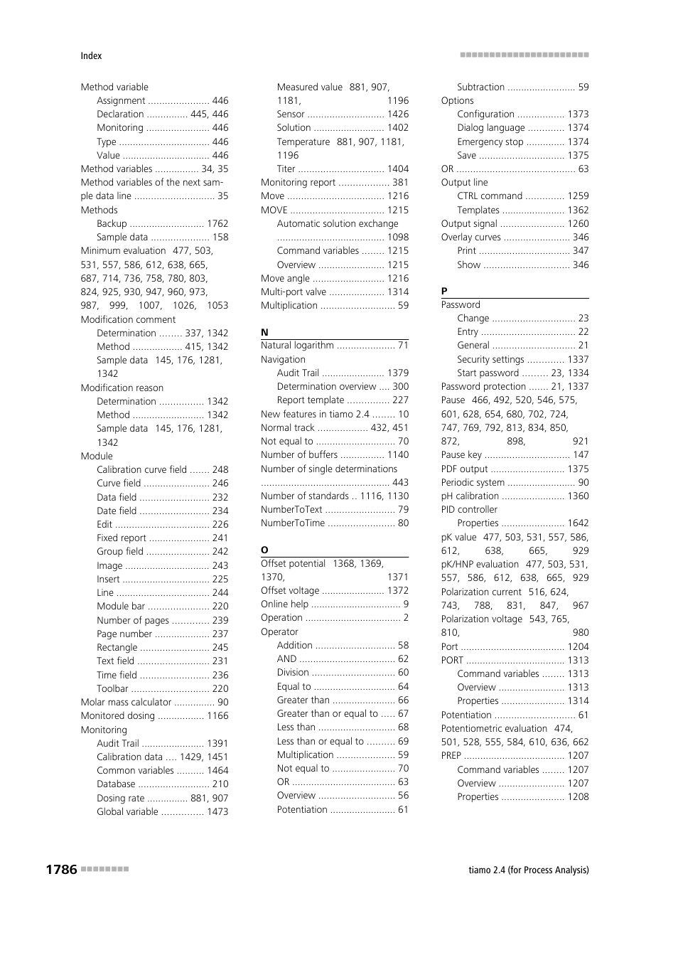 Metrohm tiamo 2.4 (process analysis) User Manual | Page 1802 / 1809
