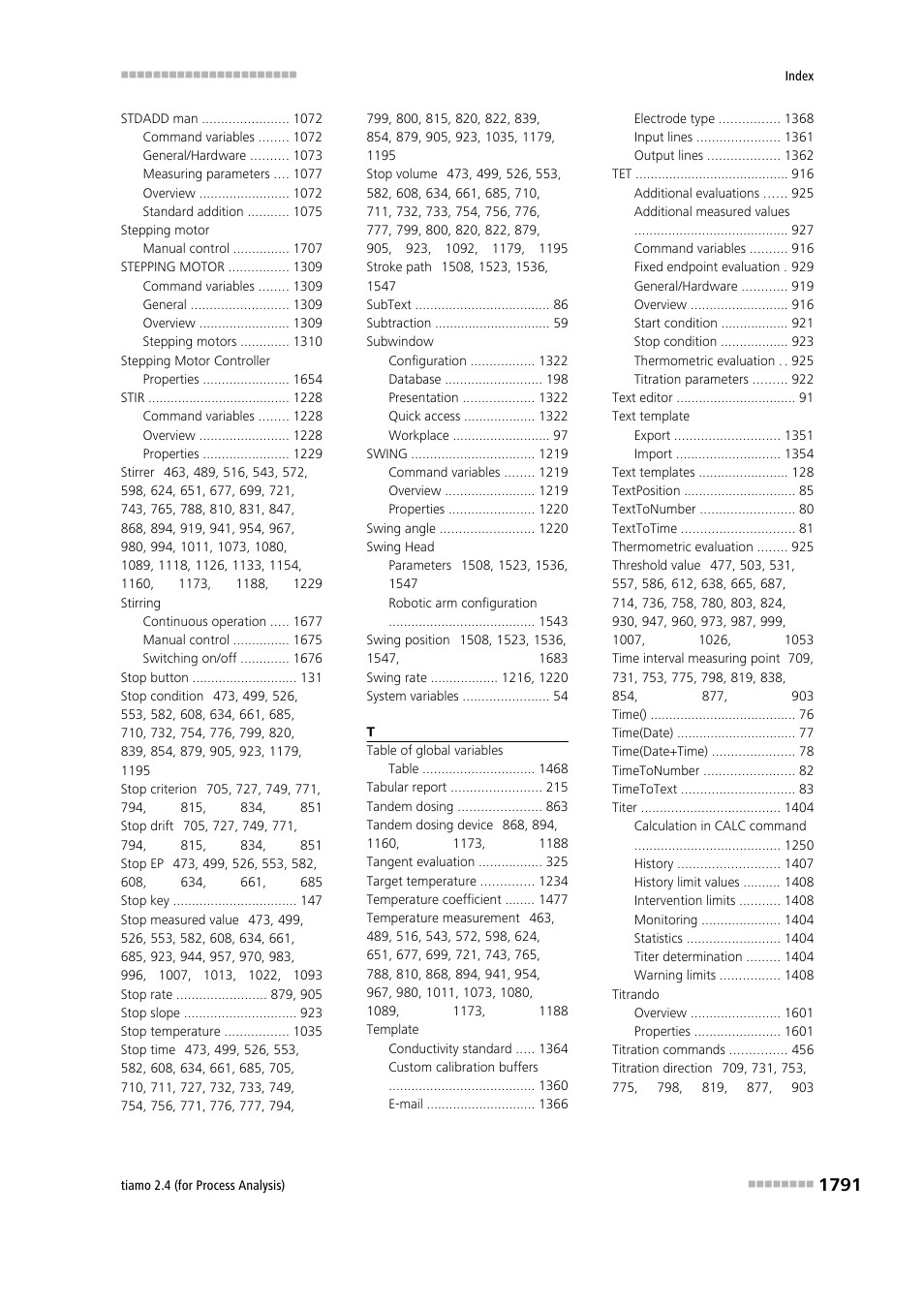 Metrohm tiamo 2.4 (process analysis) User Manual | Page 1807 / 1809
