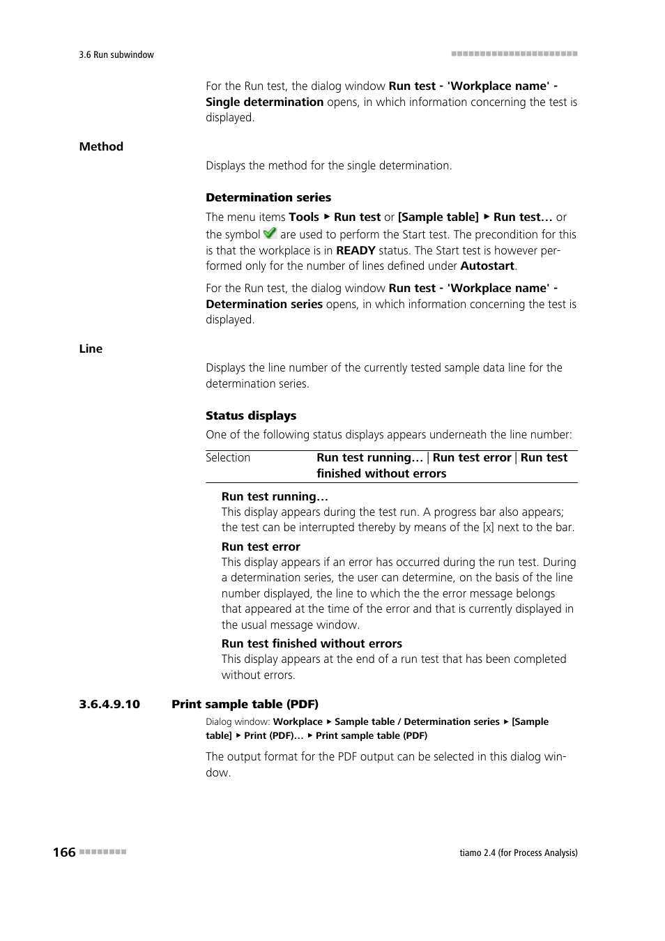 10 print sample table (pdf) | Metrohm tiamo 2.4 (process analysis) User Manual | Page 182 / 1809