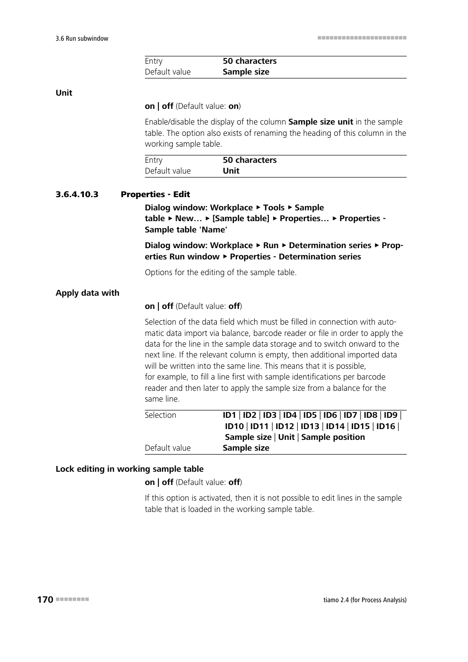 3 properties - edit | Metrohm tiamo 2.4 (process analysis) User Manual | Page 186 / 1809