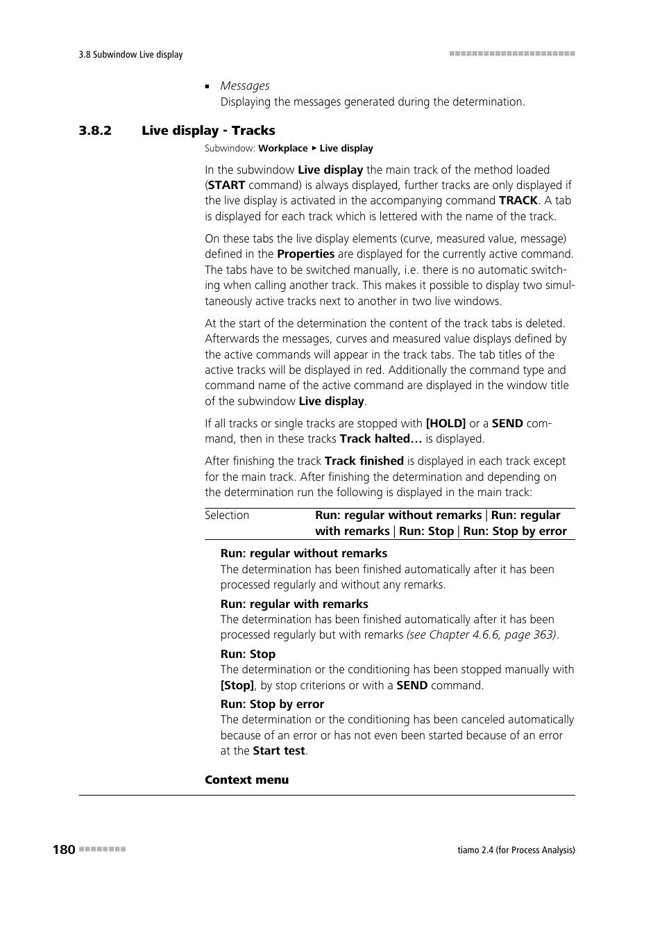 2 live display - tracks, Live display - tracks | Metrohm tiamo 2.4 (process analysis) User Manual | Page 196 / 1809