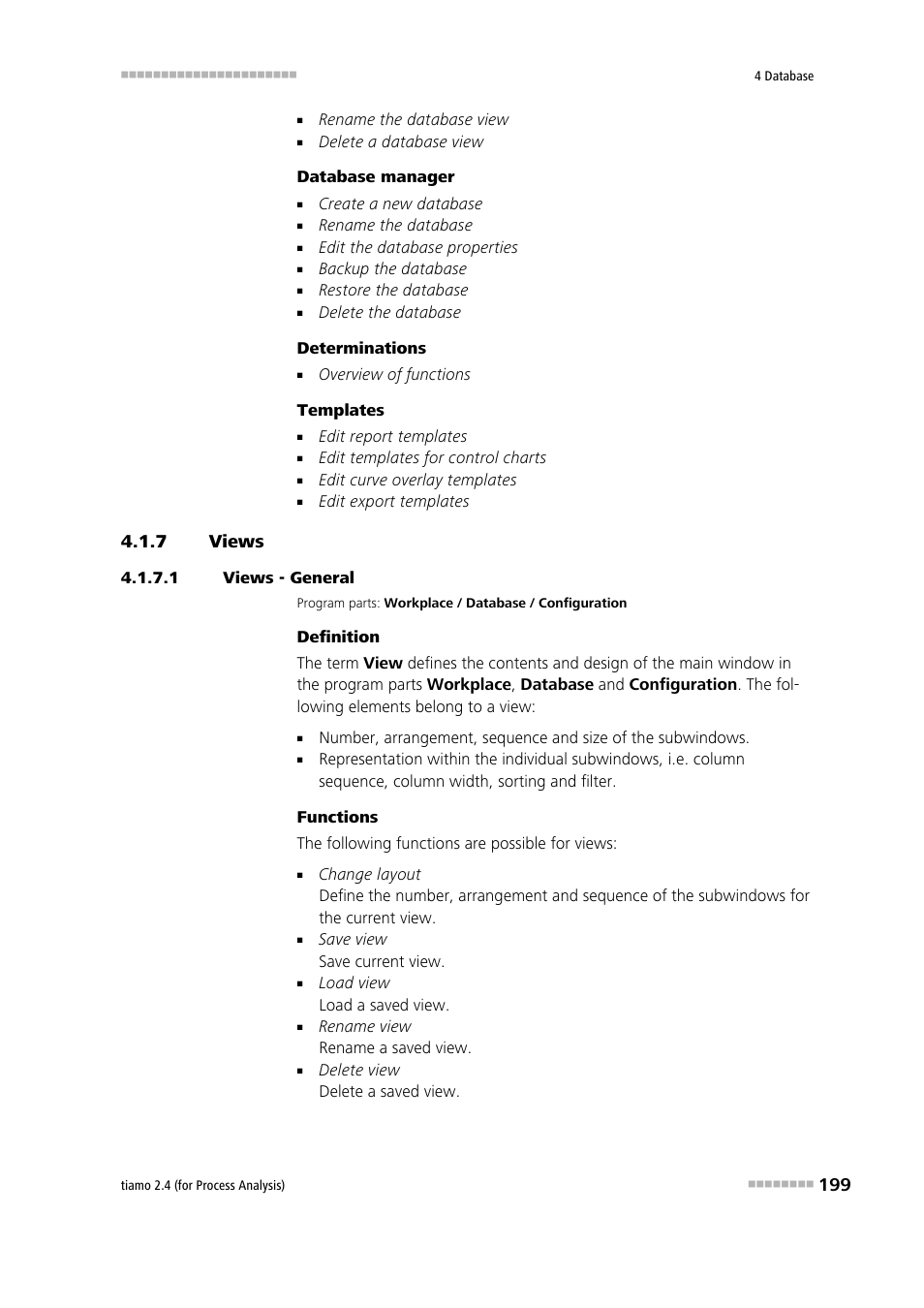 7 views, 1 views - general, Views | Metrohm tiamo 2.4 (process analysis) User Manual | Page 215 / 1809