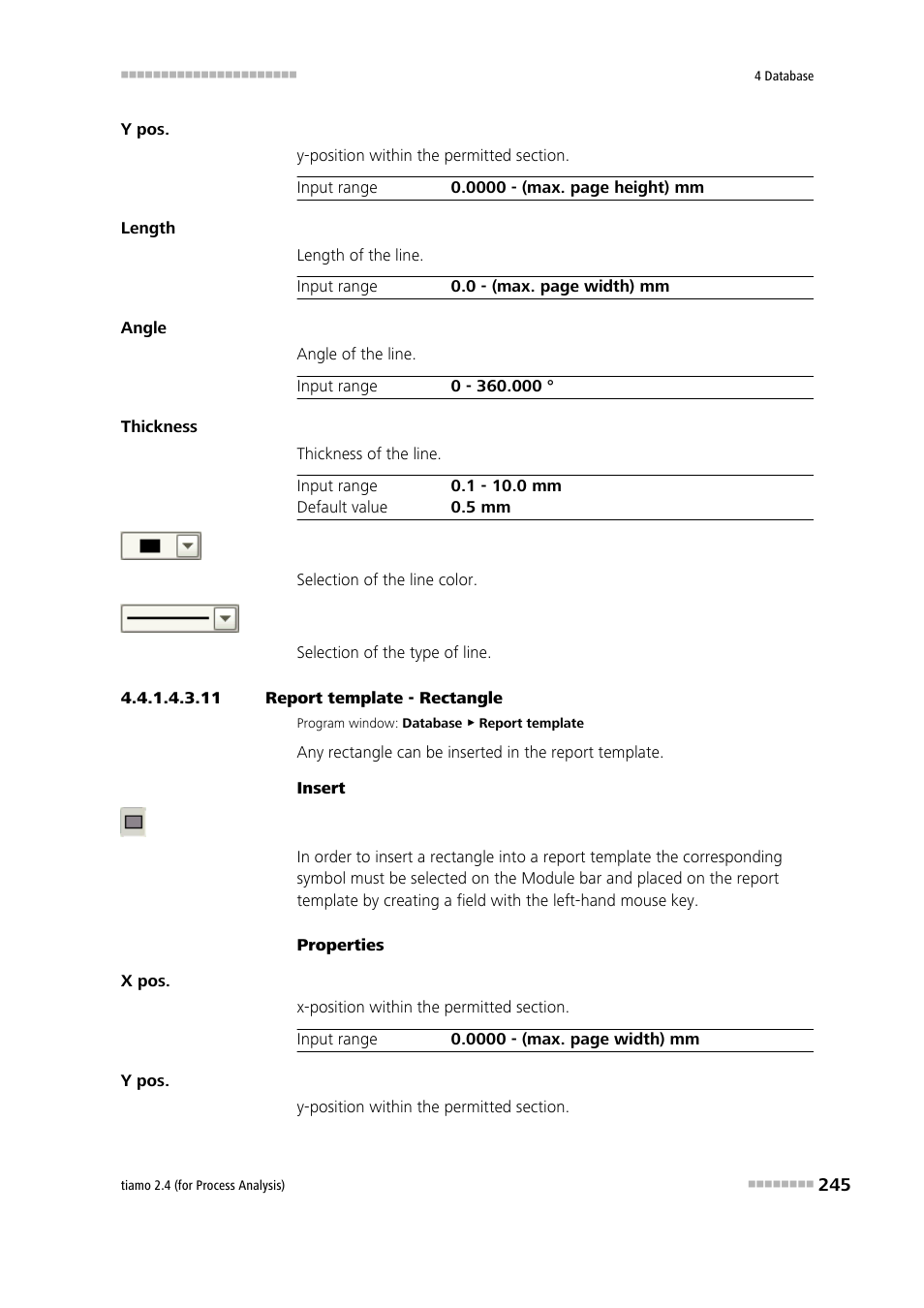 11 report template - rectangle, Rectangle | Metrohm tiamo 2.4 (process analysis) User Manual | Page 261 / 1809