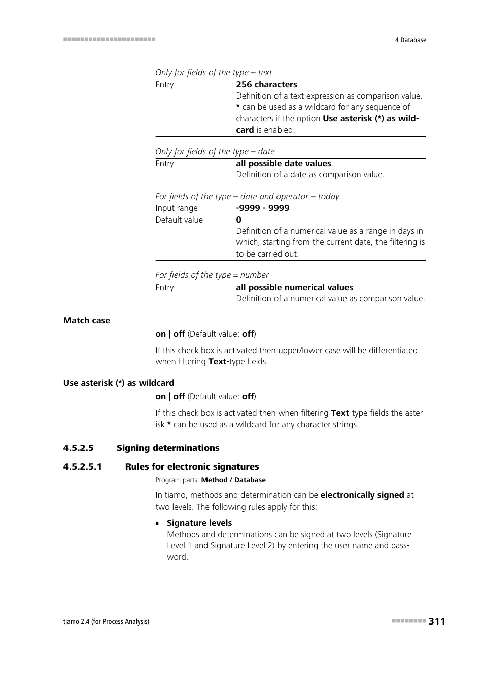 5 signing determinations, 1 rules for electronic signatures | Metrohm tiamo 2.4 (process analysis) User Manual | Page 327 / 1809