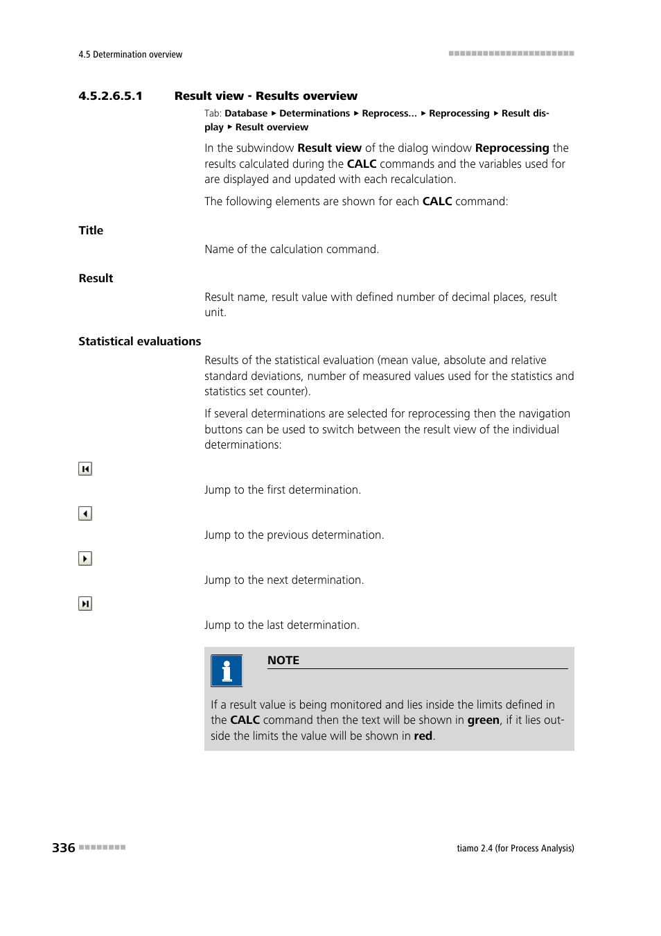 1 result view - results overview | Metrohm tiamo 2.4 (process analysis) User Manual | Page 352 / 1809