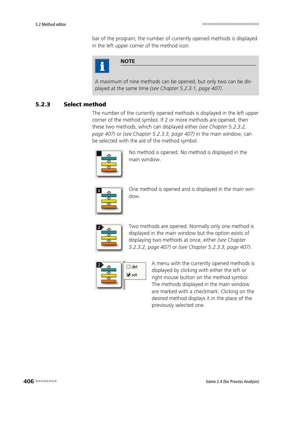 3 select method, Select method | Metrohm tiamo 2.4 (process analysis) User Manual | Page 422 / 1809
