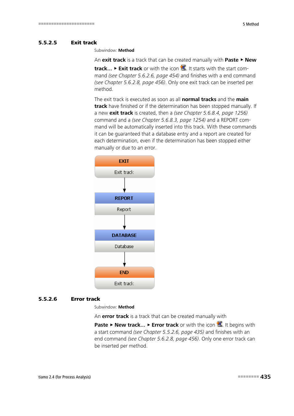 5 exit track, 6 error track, Exit track | Error track | Metrohm tiamo 2.4 (process analysis) User Manual | Page 451 / 1809