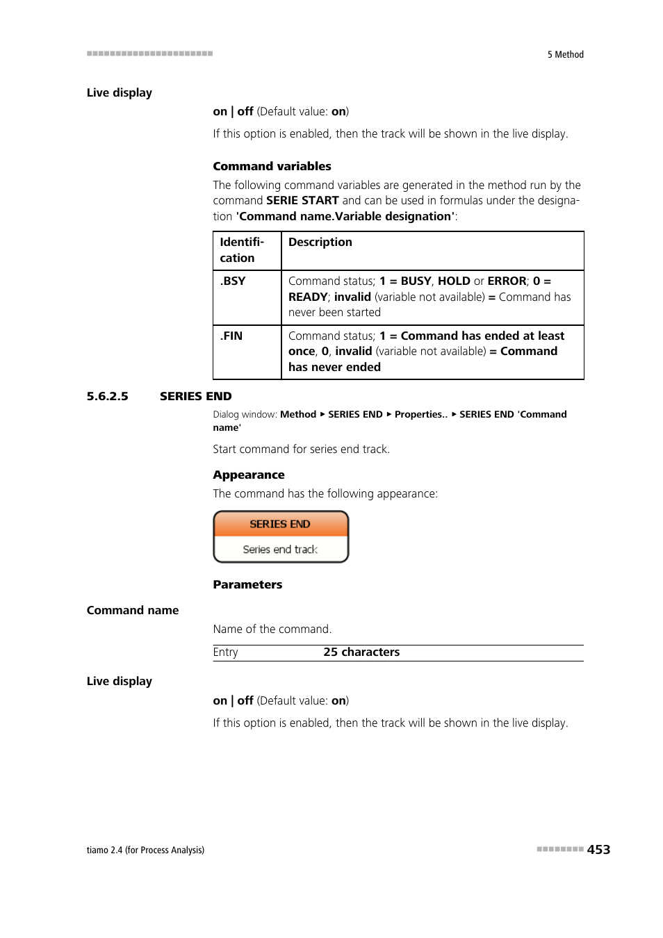 5 series end, Series end | Metrohm tiamo 2.4 (process analysis) User Manual | Page 469 / 1809