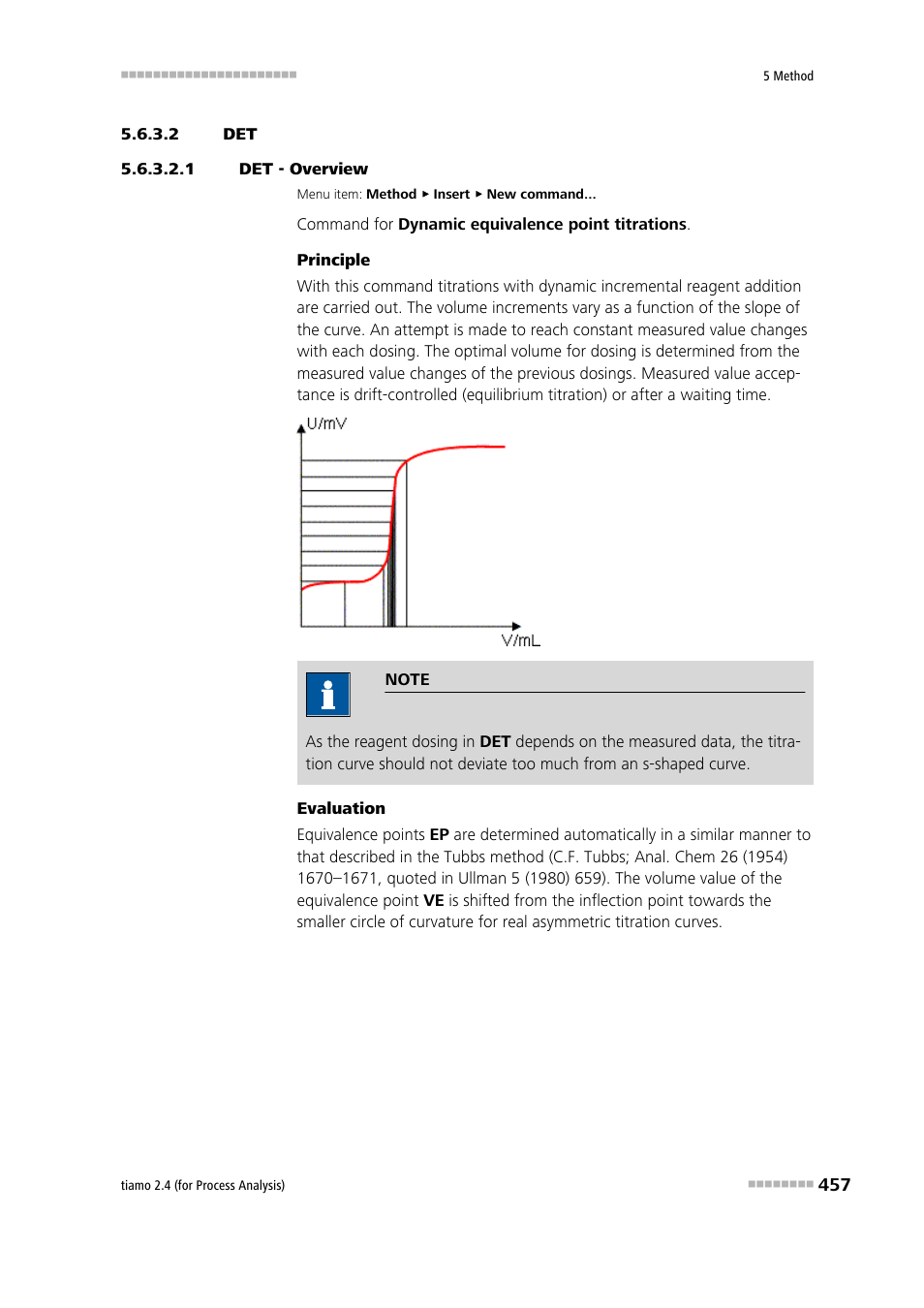 2 det, 1 det - overview | Metrohm tiamo 2.4 (process analysis) User Manual | Page 473 / 1809
