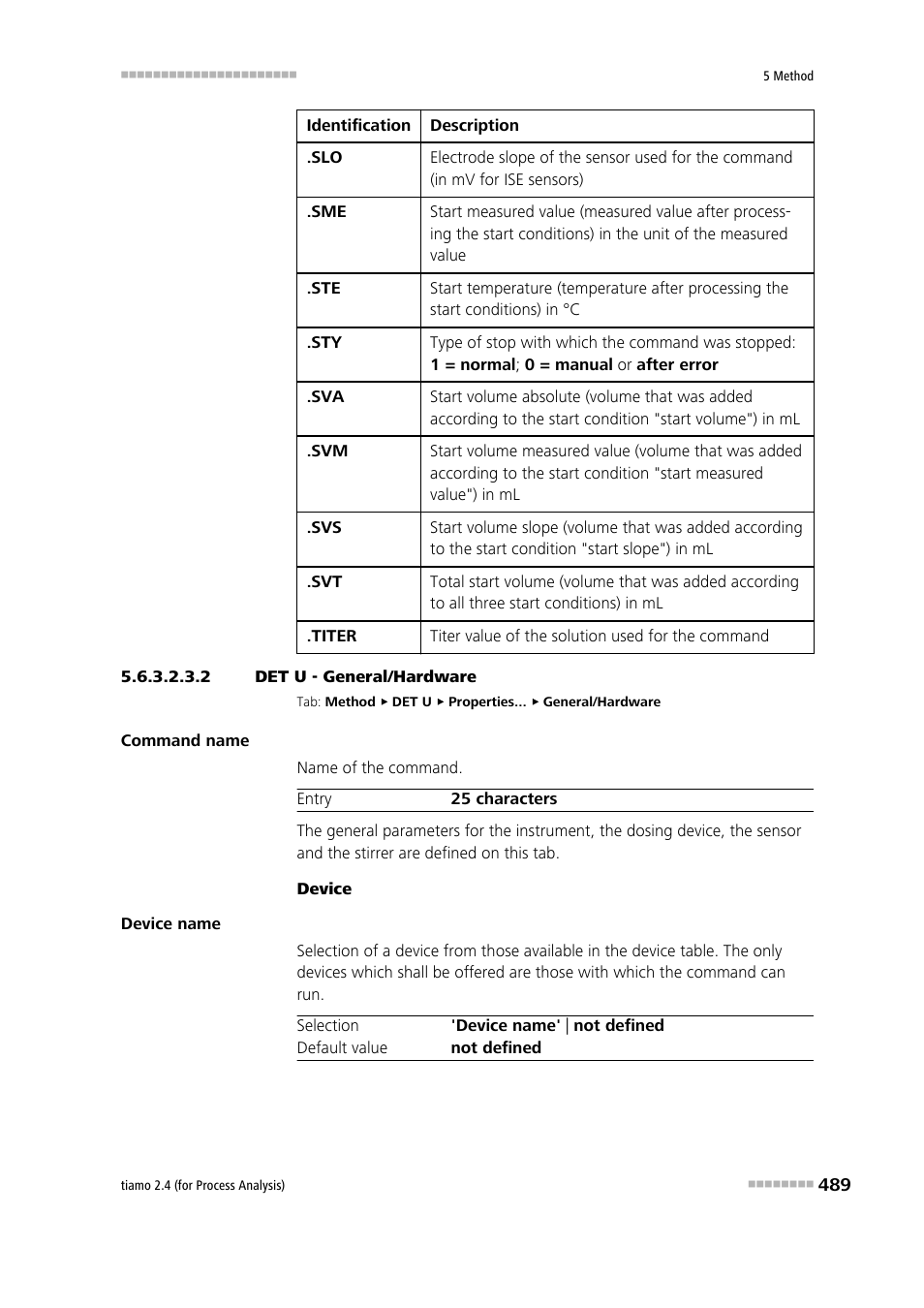 2 det u - general/hardware | Metrohm tiamo 2.4 (process analysis) User Manual | Page 505 / 1809