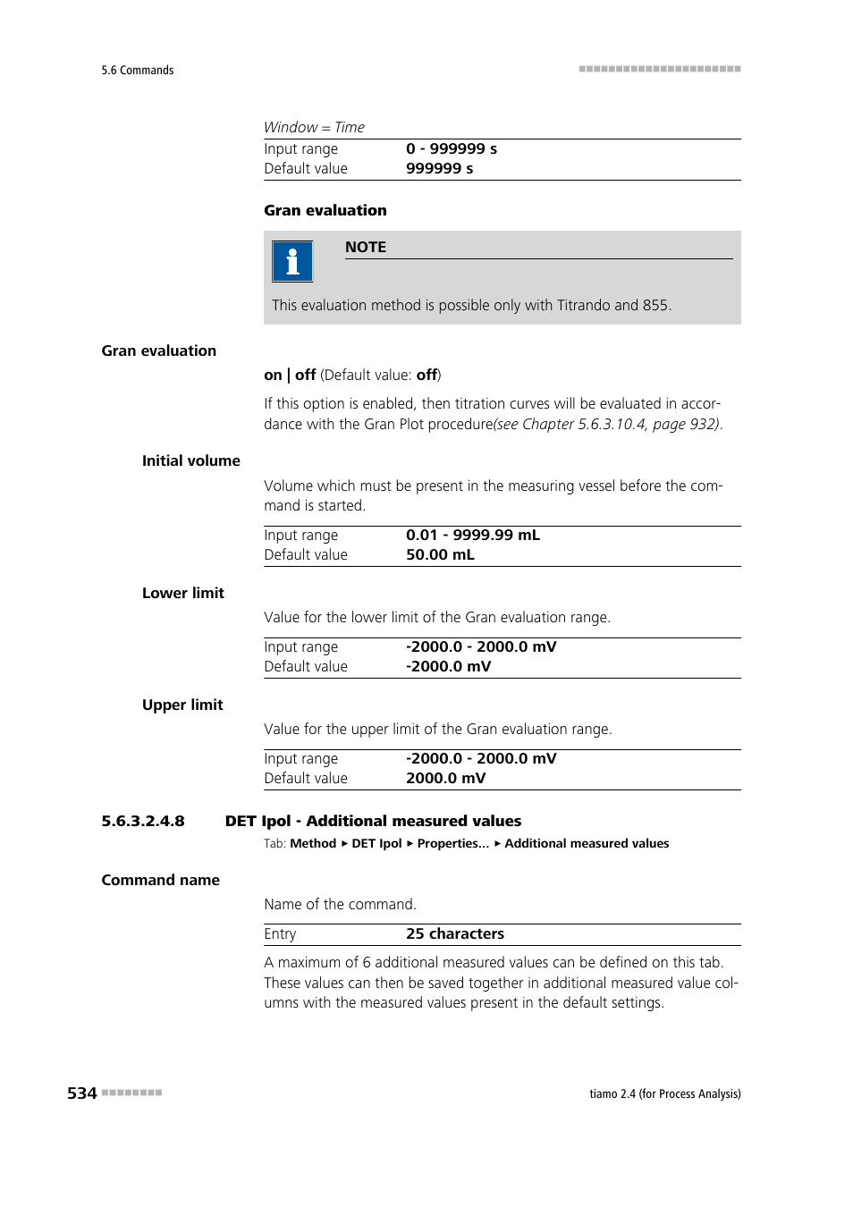 8 det ipol - additional measured values | Metrohm tiamo 2.4 (process analysis) User Manual | Page 550 / 1809