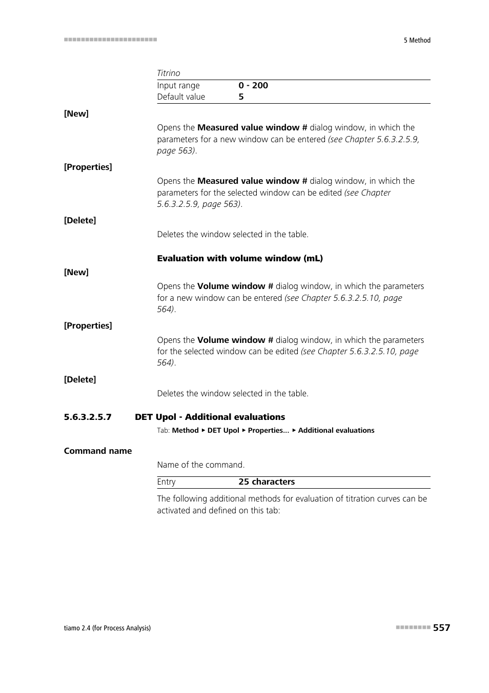 7 det upol - additional evaluations | Metrohm tiamo 2.4 (process analysis) User Manual | Page 573 / 1809