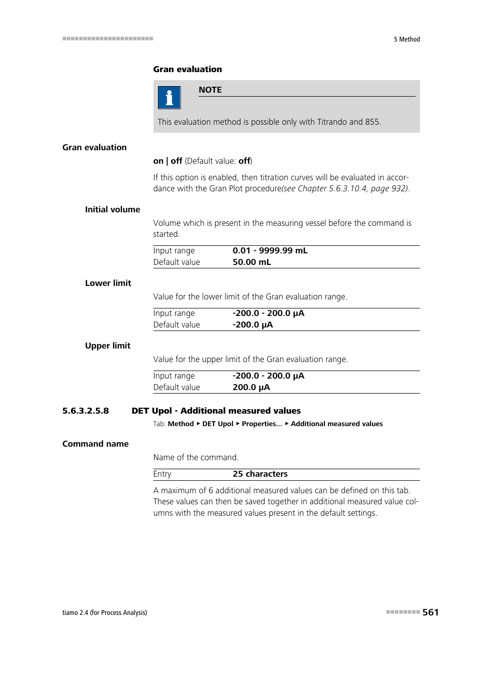 8 det upol - additional measured values | Metrohm tiamo 2.4 (process analysis) User Manual | Page 577 / 1809