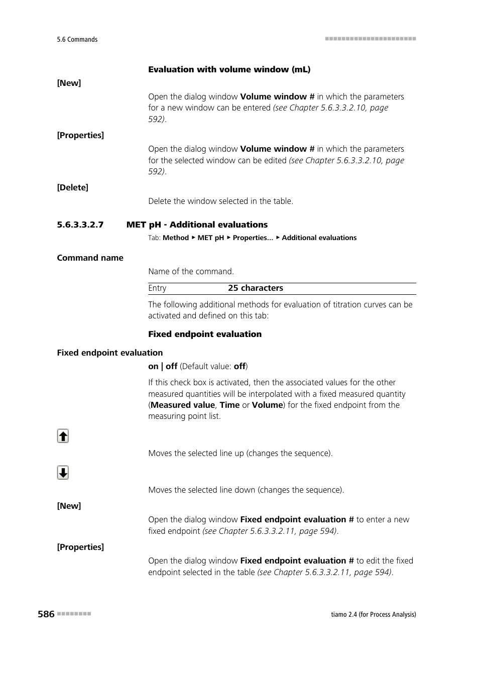 7 met ph - additional evaluations, Additional evaluations | Metrohm tiamo 2.4 (process analysis) User Manual | Page 602 / 1809