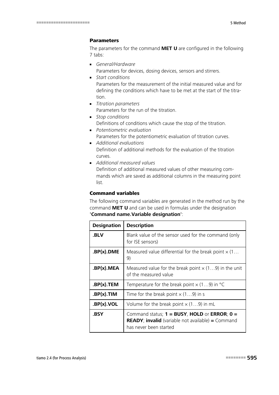 Metrohm tiamo 2.4 (process analysis) User Manual | Page 611 / 1809