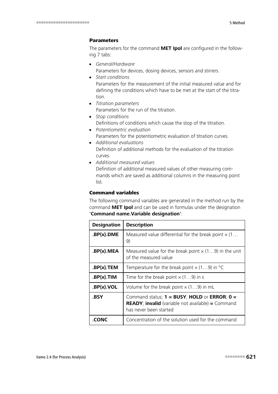 Metrohm tiamo 2.4 (process analysis) User Manual | Page 637 / 1809