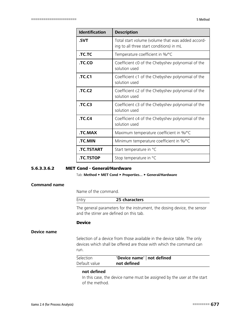 2 met cond - general/hardware, General/hardware | Metrohm tiamo 2.4 (process analysis) User Manual | Page 693 / 1809