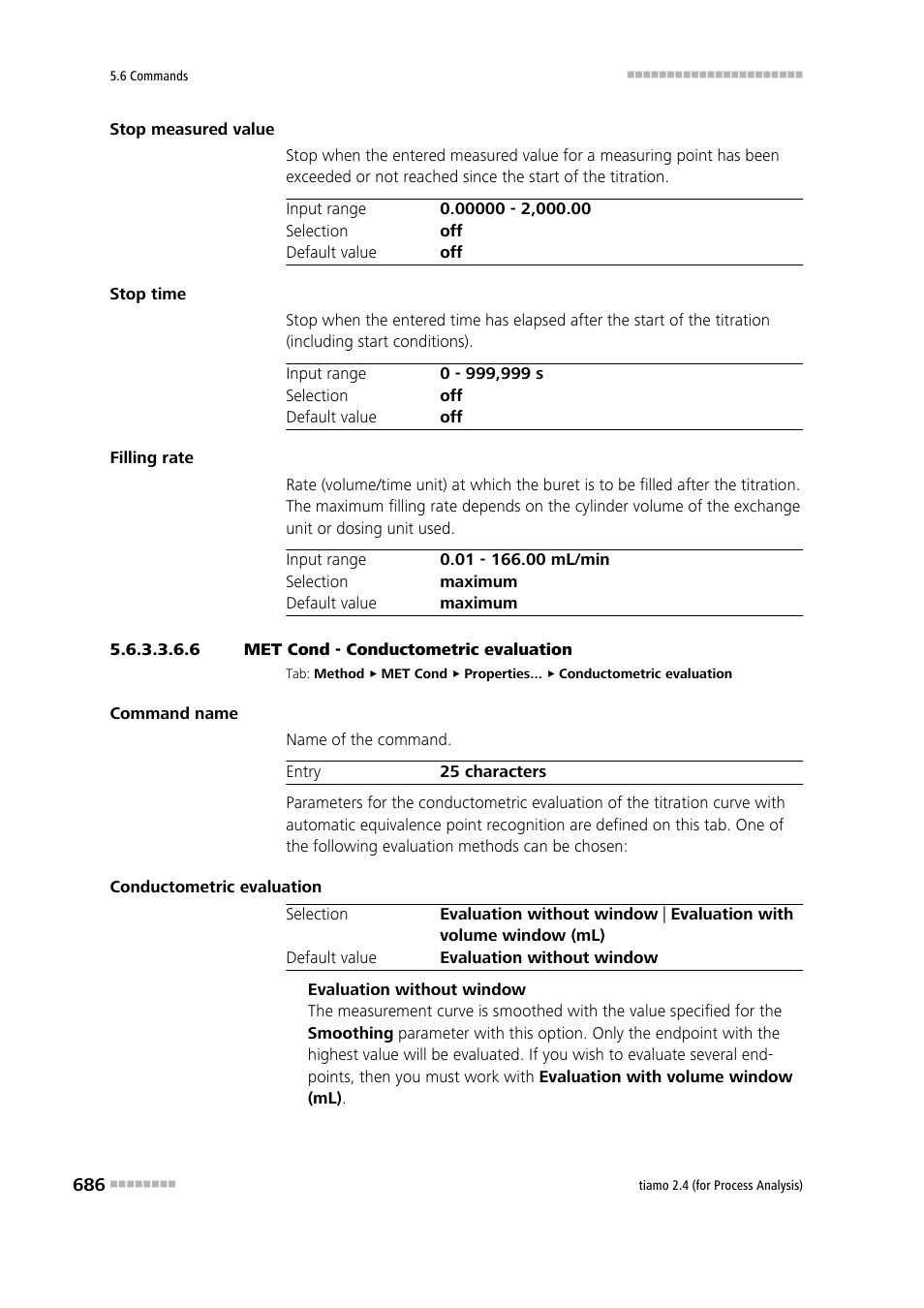 6 met cond - conductometric evaluation, Conductometric evaluation | Metrohm tiamo 2.4 (process analysis) User Manual | Page 702 / 1809