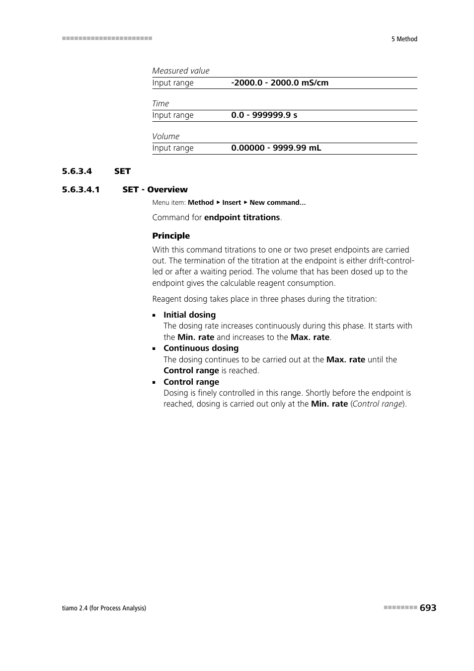 4 set, 1 set - overview | Metrohm tiamo 2.4 (process analysis) User Manual | Page 709 / 1809