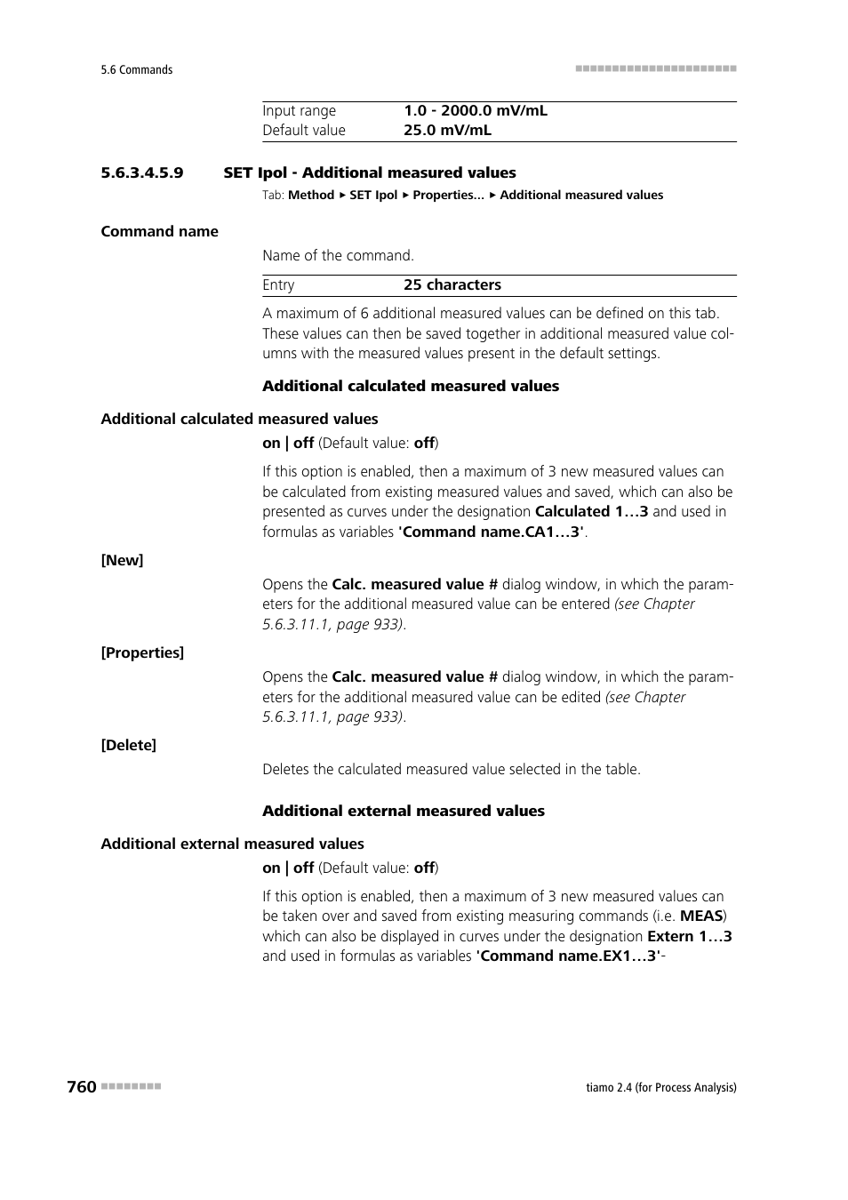 9 set ipol - additional measured values, Additional measured values | Metrohm tiamo 2.4 (process analysis) User Manual | Page 776 / 1809