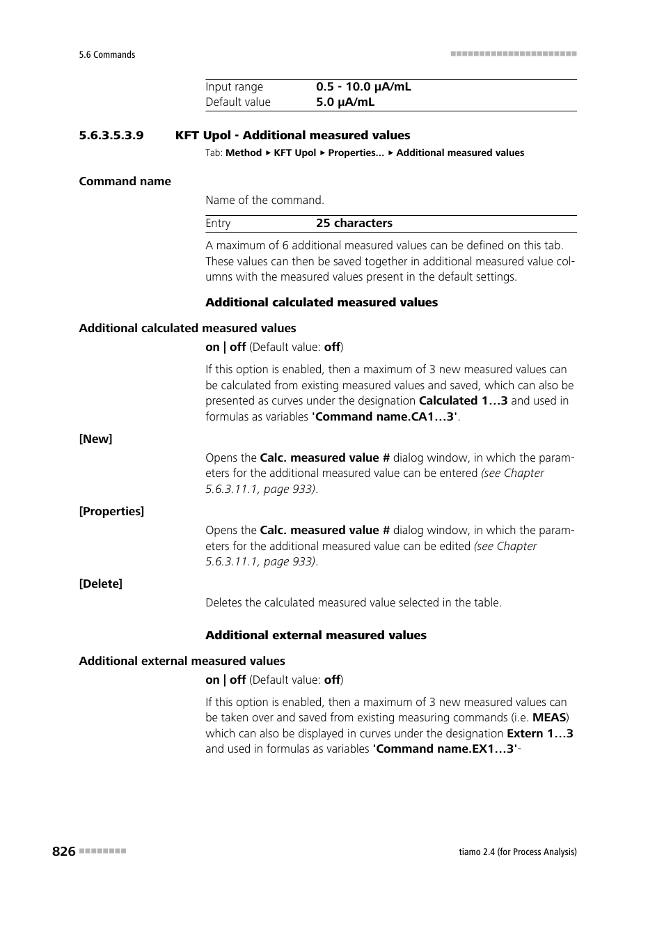 9 kft upol - additional measured values, Additional measured values | Metrohm tiamo 2.4 (process analysis) User Manual | Page 842 / 1809